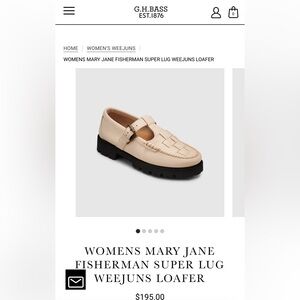 WOMENS MARY JANE FISHERMAN SUPER LUG WEEJUNS LOAFER